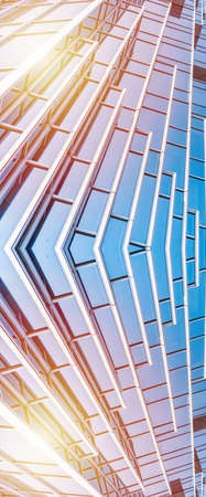 Architecture details Modern Building Glass facade Business backgroundの写真素材