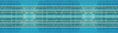underside panoramic and perspective view to steel blue glass high rise building skyscrapers,...