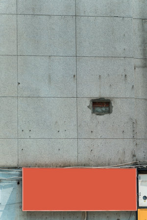 Blank advertising billboard in city of Taipei.の写真素材