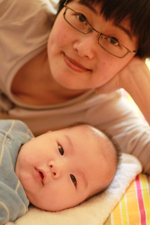 Mother and son