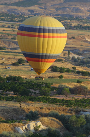 Aerial view of cappadocia mountain areaのeditorial素材