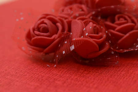 Red valentines day backgroundの写真素材