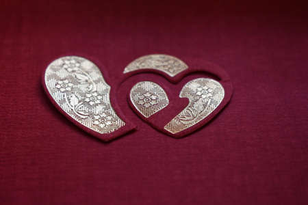 Red valentines day backgroundの写真素材