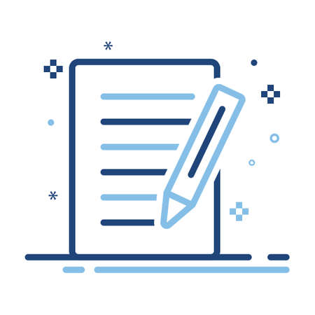 File  paper  pencil  text   pen   easy  wroteのイラスト素材