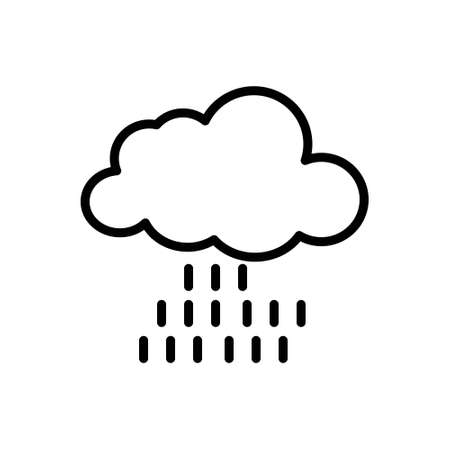 icon of Cloud nature   Rain  water drop Weather  cloud  drizzelのイラスト素材