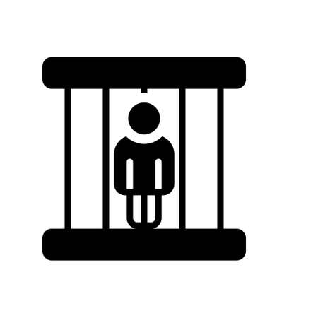 icon of felony  jail prison  prisoner 
 convict  criminal  outlaw lock-upのイラスト素材