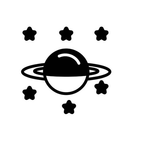 Galaxy Neptune planet space starのイラスト素材