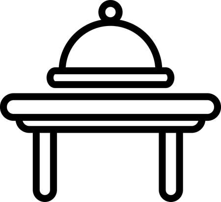 Platter  food  restaurant  serving dinner  kitchen mealのイラスト素材