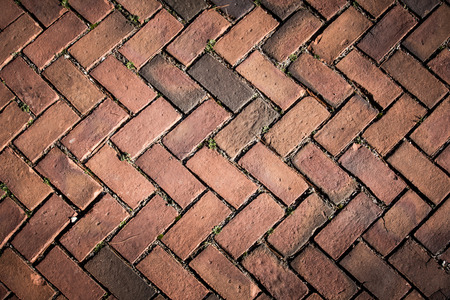 Brick Pavement Backgroundの写真素材