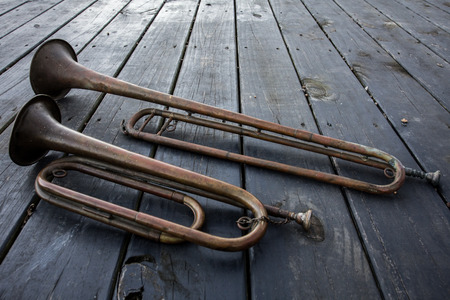 Two buglesの写真素材