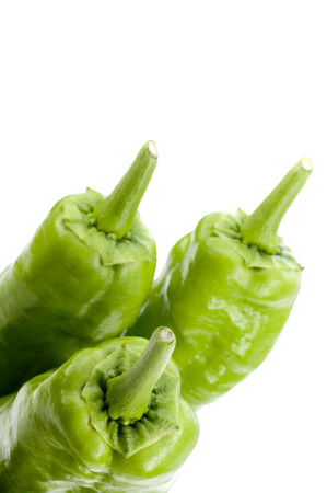 Japan green chiliの写真素材