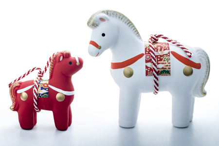 Horse family dollsの写真素材