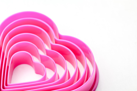 Pink heart imageの写真素材