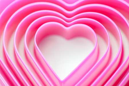 Pink heart imageの写真素材
