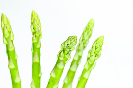 Fresh green asparagusの写真素材