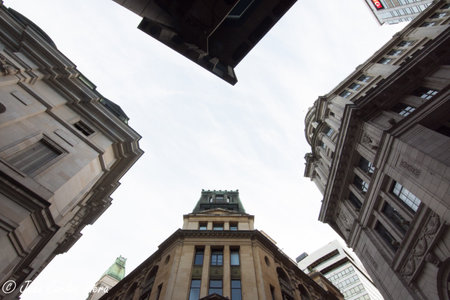 Buildings in downtown San Francisco, California, United States of Americaの写真素材