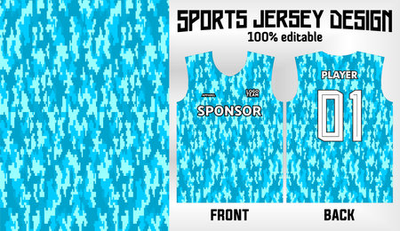 sports jersey pattern backgroundのイラスト素材