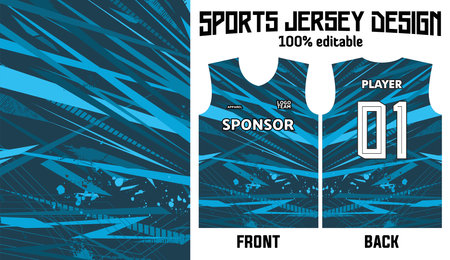 vector sports jersey patternのイラスト素材