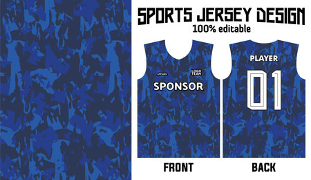 vector sports jersey patternのイラスト素材