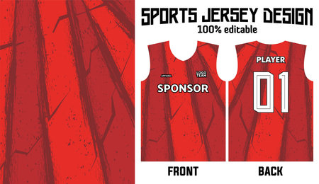 vector sports jersey patternのイラスト素材