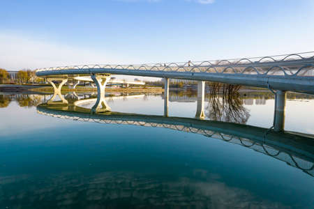 Bridge Xi'an Bahe Sceneryの写真素材