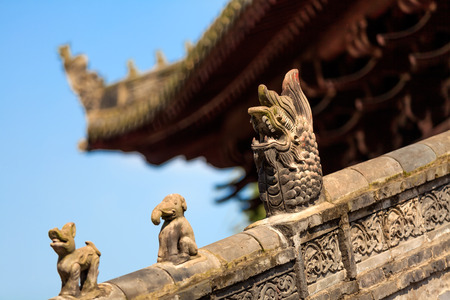 Temple eavesの写真素材