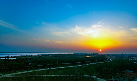 The magnificent city night sceneの写真素材