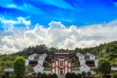 temple view in sunny dayのeditorial素材