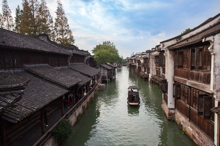 Scenic beauty of Wuzhen in the south of the Yangtze Riverのeditorial素材
