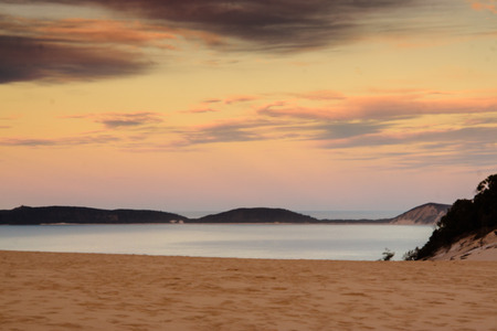 The sunset at Carlo Sandblow, Queensland, Australia is something to see. The locals say itの写真素材