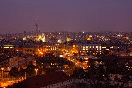 Christmas in Oldtown square (czech: Staromestske namesti) Prague, Czech Republicの写真素材