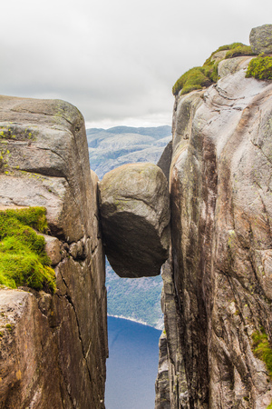 Fantastic views of the evening mountains during sunset. Dramatic and picturesque scene. Location: Lysefjorden, Kjerag, Scandinavian Mountains, Norway. Europe. Beauty world. Artistic picture.の写真素材
