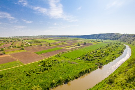 Beautifull view to Old Orhei Vechi famous travel destination in Moldovaの写真素材