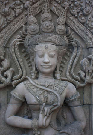 Close up cambodia Sculptureの写真素材