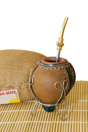 Calabash pumpkin tea mateの写真素材