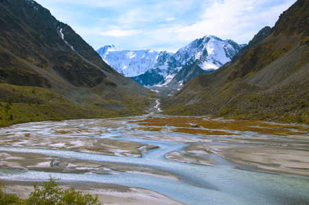 The source of the river Ak-Kem in the Altai
