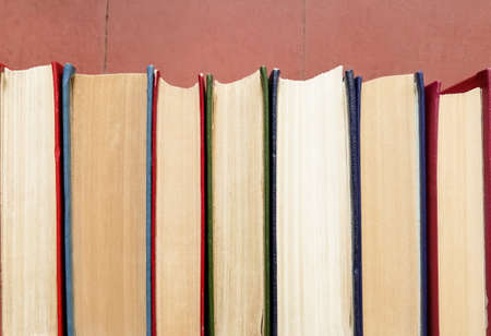 On the old floor there are hardly any booksの写真素材