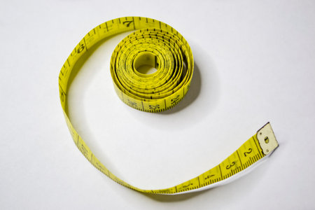 A meter for measuring models. ribbon with numbers for sewing. Meter for measuring volumes, length...