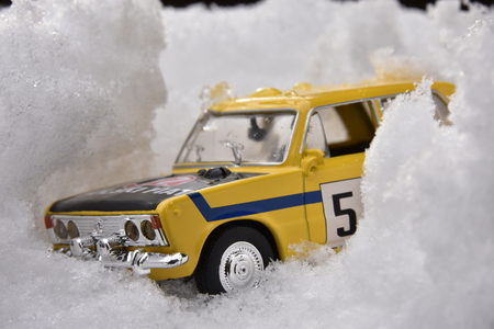 Lost in the snowの写真素材