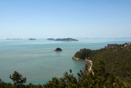 A secluded landscape by the seafrontの写真素材