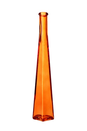 glass bottle for wine on white backgroundの写真素材