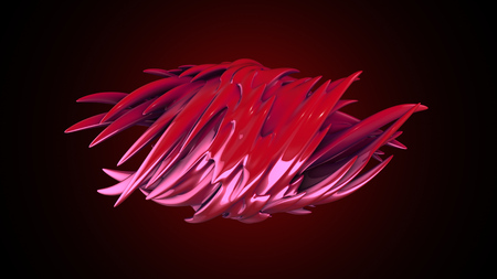 abstract fantastic smooth form on gradient background. For logo, presentation, wallpaper etc.の写真素材