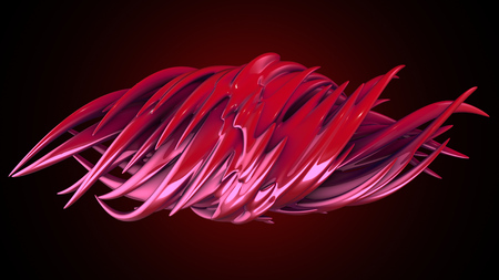 abstract fantastic smooth form on gradient background. For logo, presentation, wallpaper etc.の写真素材