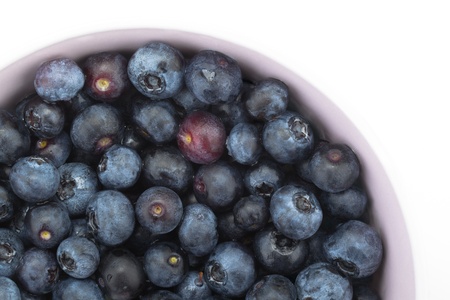 bowl of blueberriesの写真素材