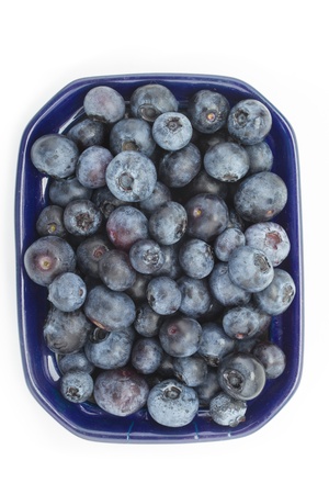 bowl of blueberriesの写真素材
