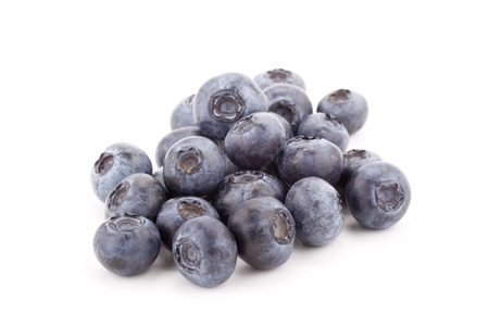 blueberries on a white backgroundの写真素材