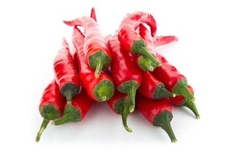 Red hot chili peppers.の写真素材