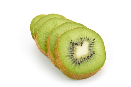 slices of kiwiの写真素材