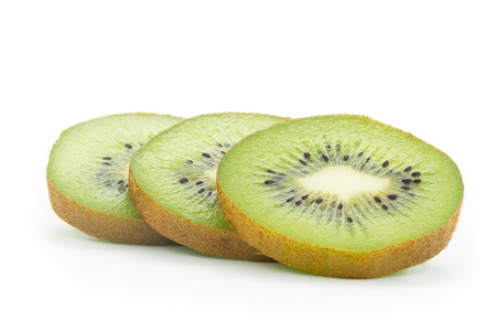 slices of kiwiの写真素材