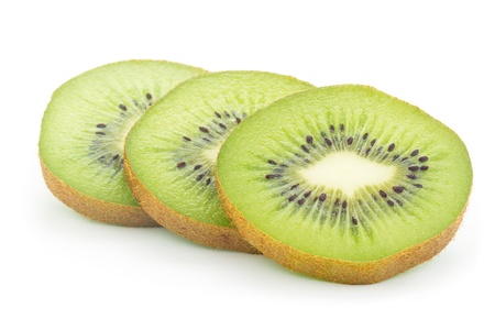 slices of kiwiの写真素材